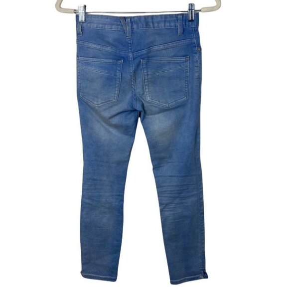 Free People High Rise Light Blue Skinny Jeans Size 24 Denim Zipper Fly Boho Jean - Picture 4 of 13